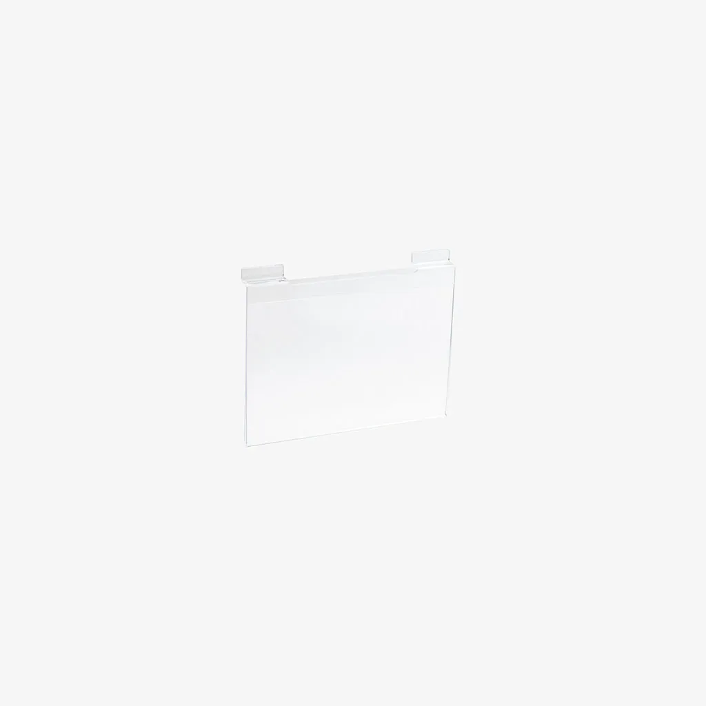 Slatwall acrylic A5 sign display, Landscape