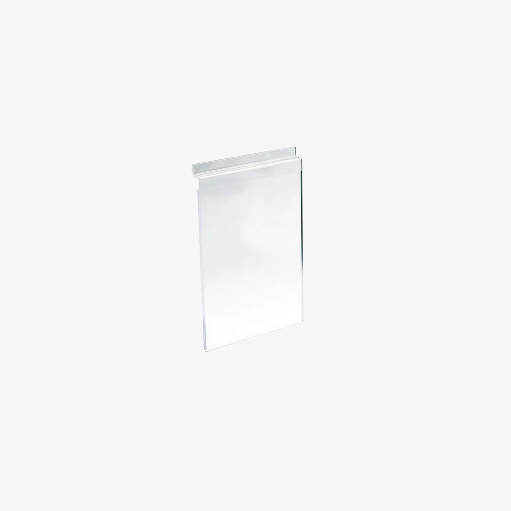 Slatwall acrylic A5 sign display, Portrait
