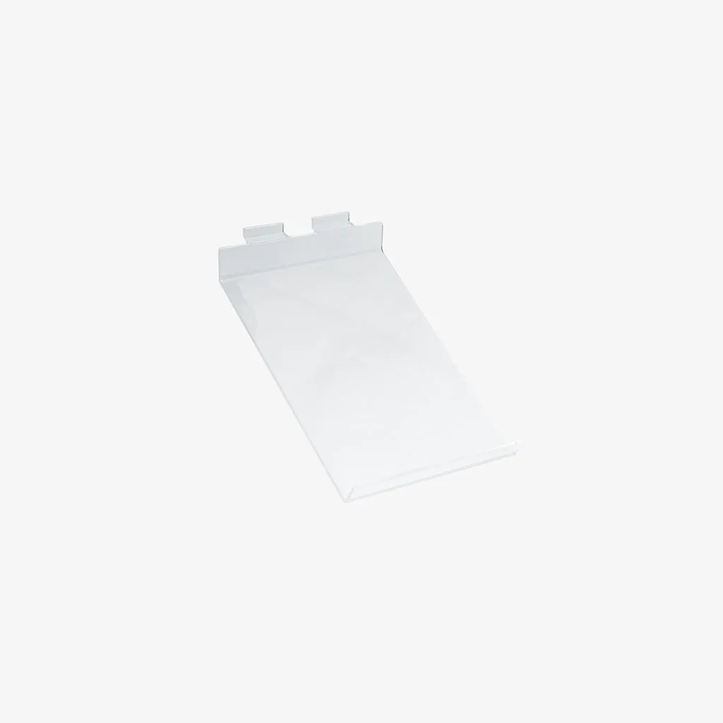 Slatwall Acrylic Shelf A4 Angled