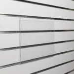 Slatwall acrylic A3 sign display, Landscape