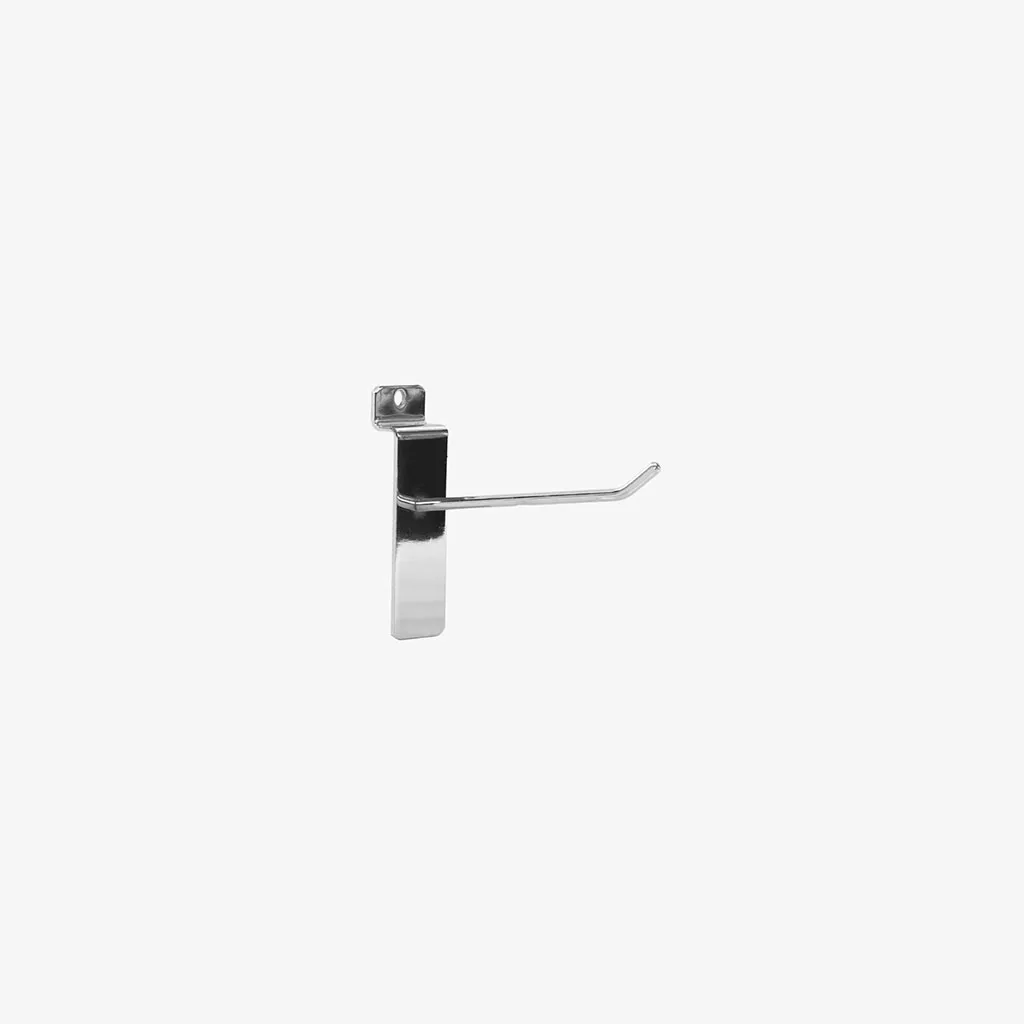 100mm Standard Chrome Slatwall Hook