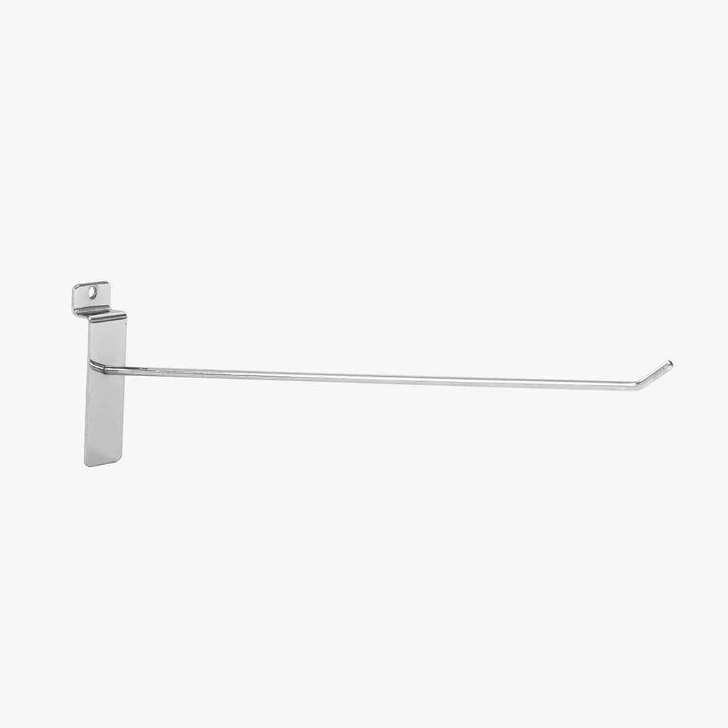 300mm Standard Chrome Slatwall Hook