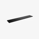 Black MDF Shelf with Acrylic Stopper 1160x200x18mm