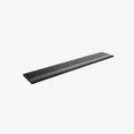 Black MDF Shelf with Acrylic Stopper 1160x200x18mm