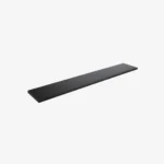 Black MDF Shelf with Acrylic Stopper 1160x200x18mm