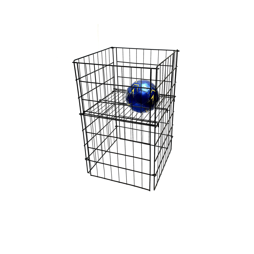 Large Black Metal Collapsible Dump Bin