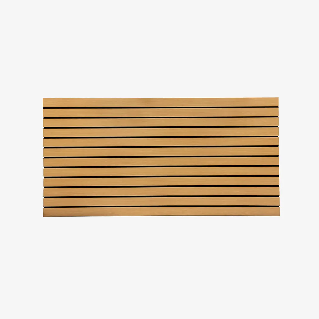 Beach Matte Landscape Horizontal Slatwall with Black Aluminium Inserts