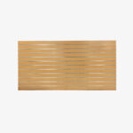 Beach Matte Landscape Horizontal Slatwall with Silver Inserts