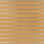 Beach Matte Landscape Horizontal Slatwall with Silver Inserts
