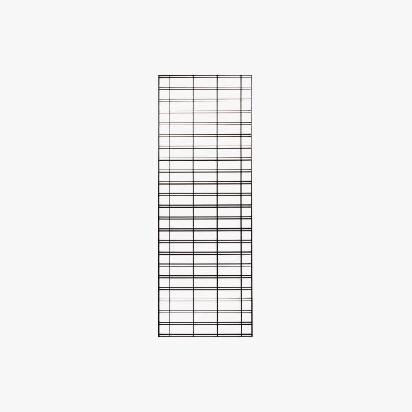 Black Grid mesh panel, 1800mm High
