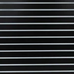 Black Matte Portrait Vertical Slatwall with Silver Aluminium Inserts