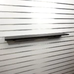 Black MDF Shelf with Acrylic Stopper 1160x200x18mm