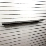 Black MDF Shelf with Acrylic Stopper 1160x200x18mm