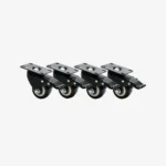Set of 4 Castor wheels for Slatwall Gondola Shelvings