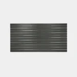 Charcoal Matte Landscape Horizontal Slatwall with Silver Inserts