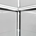 Black Glass Display Showcase Cabinet 600mm