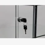 Black Glass Display Showcase Cabinet 600mm