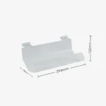 Slatwall Acrylic magazine/book holder 294 L x 80 D x 120mm High