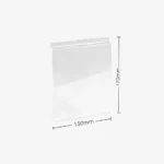 150mm x 170mm flat acrylic slatwall hanger