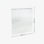 300mm x 300mm flat acrylic slatwall hanger
