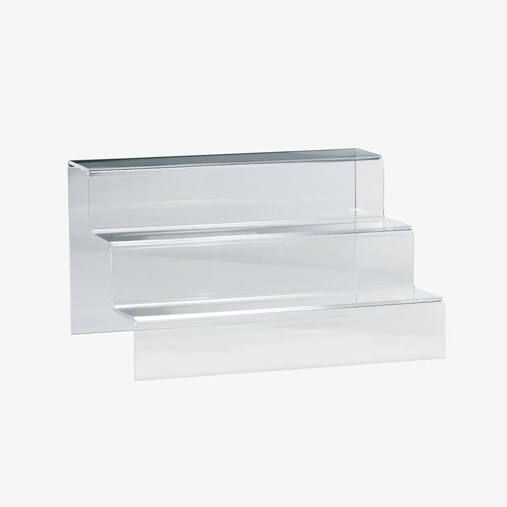 Large Acrylic Shelf 3 Tier Riser Counter Display 400mm