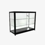 Black Glass Display Retail Counter 1200mm