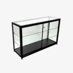 Black Glass Display Retail Counter 1500mm