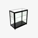 Black Glass Display Retail Counter 900mm