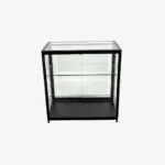 Black Glass Display Retail Counter 900mm