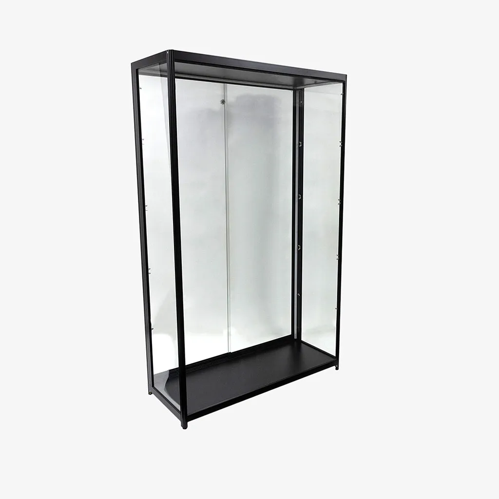 Black Glass Display Showcase Cabinet 1200mm