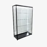 Black Glass Display Showcase Cabinet 1200mm