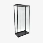 Black Glass Display Showcase Cabinet 900mm