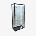 Black Glass Display Showcase Cabinet 900mm