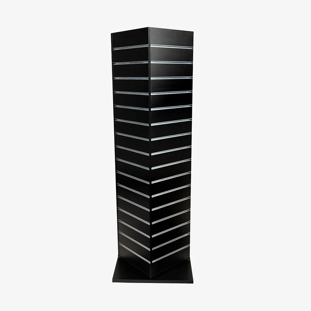 Black Slatwall Spinning Gondola 400mm W x 1800mm H