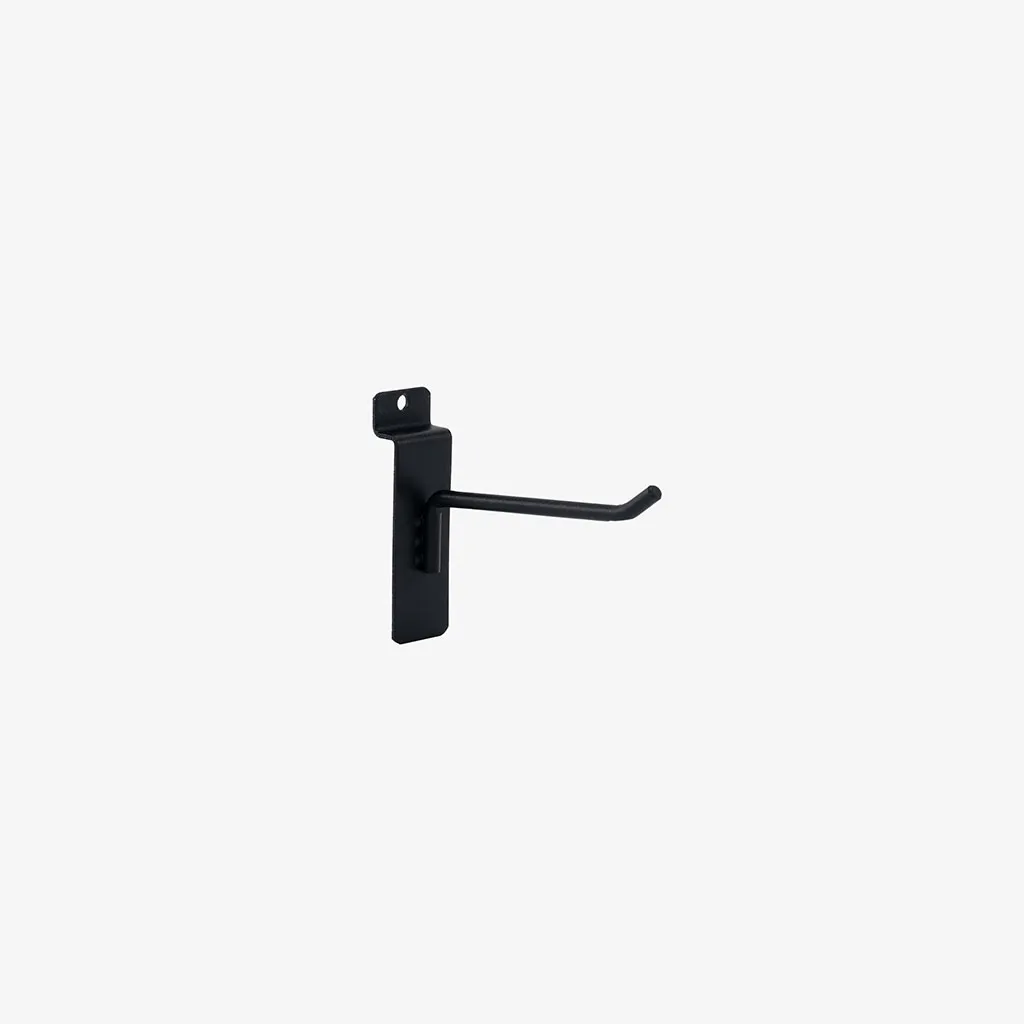 100mm Heavy Duty Black Slatwall Hook