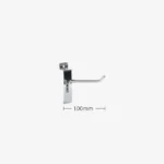 100mm Heavy Duty Chrome Slatwall Hook