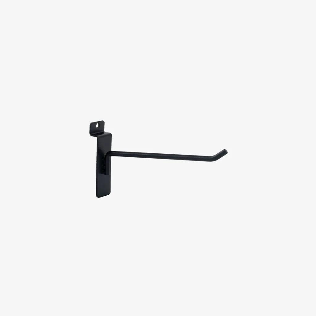 150mm Heavy Duty Black Slatwall Hook
