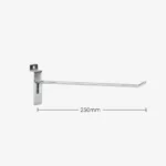 250mm Heavy Duty Chrome Slatwall Hook