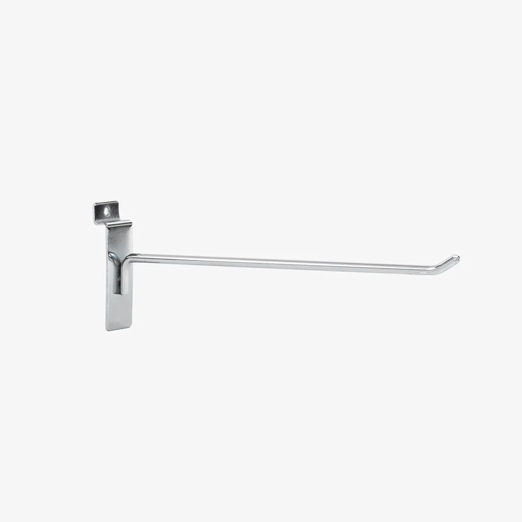 250mm Heavy Duty Chrome Slatwall Hook