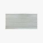 Light Grey Matte Landscape Horizontal Slatwall with Black Aluminium Inserts