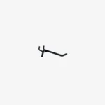 100mm Black Pegboard Hook