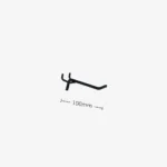 100mm Black Pegboard Hook