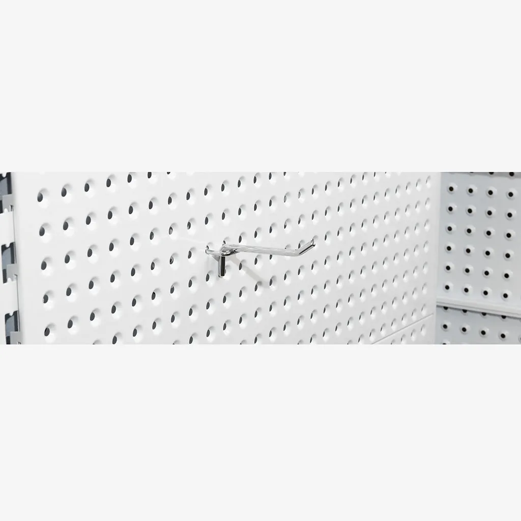 100mm Chrome Pegboard Hook