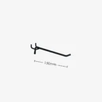 150mm Black Pegboard Hook