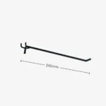 250mm Black Pegboard Hook