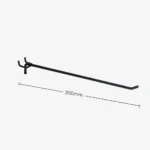 300mm Black Pegboard Hook