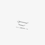 100mm Chrome Pegboard Price Tag Hook