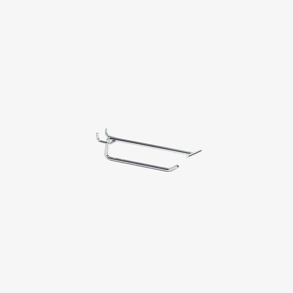 150mm Chrome Pegboard Price Tag Hook