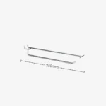 Pegboard Chrome Price Tag Hook 250mm