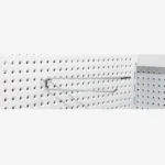 300mm Chrome Pegboard Price Tag Hook